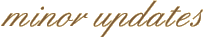 minor updates